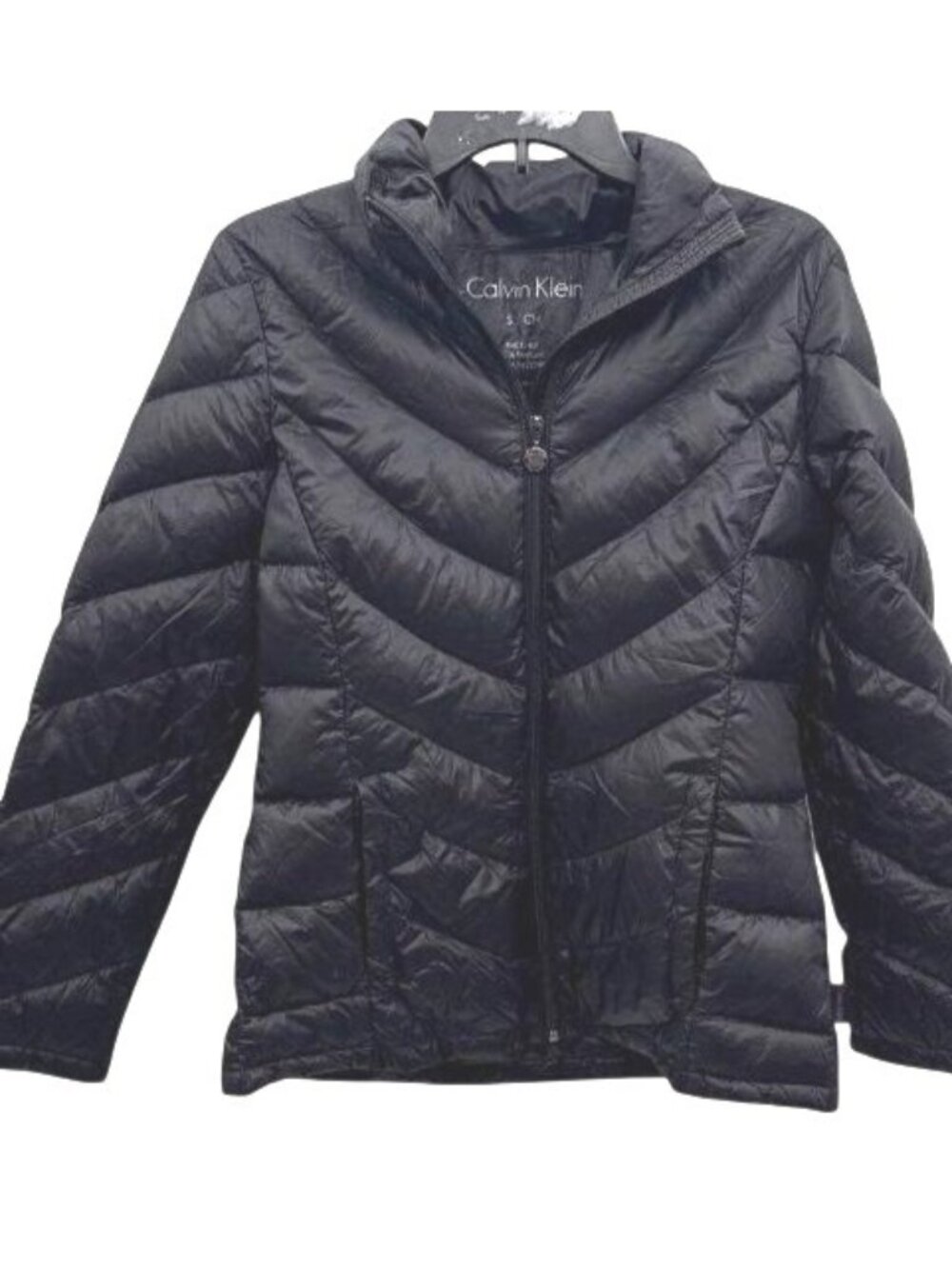 Calvin Klein Women's Black Packable Lightweight Premium Down Jacket SZ S‎